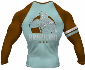 Vente en gros Chemise confortable de sport MMA à manches longues pour hommes, avec logo personnalisé, sublimation, fabriquée à partir de tissu spandex - Product Image 2