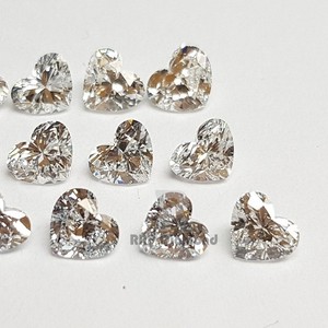 Diamants synthétiques RRP DEF COLOR 0,60 0,69 carats VS PURITY, diamants blancs fantaisie en forme de cœur polis, en vrac, pour IGI - Product Image 1