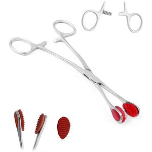 Pince à langue jeune certifiée CE ISO | Pinces chirurgicales en acier inoxydable pour le maintien de la langue et les procédures ORL - Product Image 1