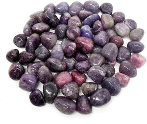 Pierres de lépidolite naturelle de haute qualité cristaux en vrac polis pour la guérison en gros - Product Image 1