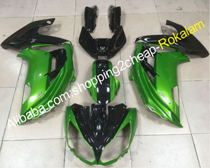 Kit de carenado para motocicleta, para <span class=keywords><strong>Kawasaki</strong></span> 650R ER6F <span class=keywords><strong>ER</strong></span> <span class=keywords><strong>6F</strong></span> 2012 2013 2014 2015 <span class=keywords><strong>2016</strong></span> <span class=keywords><strong>ER</strong></span>-<span class=keywords><strong>6F</strong></span> 650 R 12 13 14 15 16, color verde y negro - Product Image 1