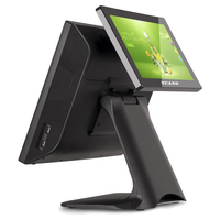 Sistema de Punto de Venta (TPV) con Pantalla Táctil de 15 Pulgadas, Terminal Integrado con Lector de Tarjetas Magnéticas, Pantalla de Facturación y Caja Registradora