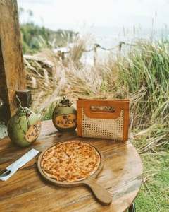 Bolso de Mimbre con Cuero Auténtico - Product Image 4