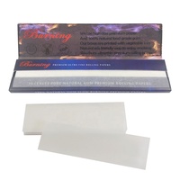 Papier à rouler Kingsize en gomme arabique naturelle à combustion lente, sans OGM, en papier de riz blanc, anti-bouclage, pour emballage alimentaire - Ventes Flash