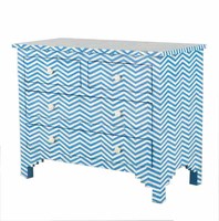 Commode en nacre incrustée de os, style moderne et traditionnel, pour chambre à coucher, salon, cuisine, hôtel, rose, Inde