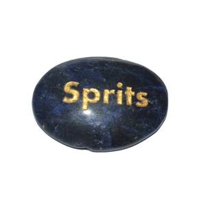 Éviers de Sodalite naturelle, pierre ovale gravée - Product Image 1