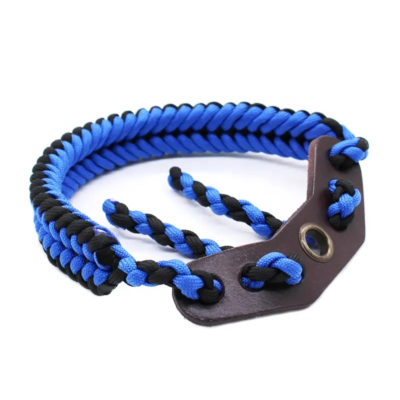 Çok fonksiyonlu avcılık aksesuarları Paracord yay okçuluk bilek Sling Metal Grommet ile