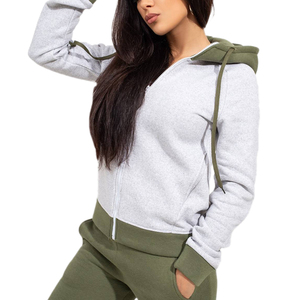 Nouvelles tenues de jogging unies à la mode, dernières créations, en velours tricoté sur mesure pour femmes - Product Image 5