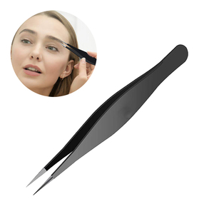 Meilleures pinces à épiler durables noires, jaunes et vertes à pointe fine – Pinces à sourcils personnalisées à pointe acérée - Product Image 6