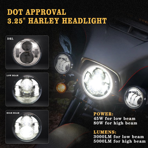 5.75 double phares Sport Top étanche Led auxiliaire modifié 8 pouces moto Led phares <span class=keywords><strong>projet</strong></span>és moto - Product Image 2