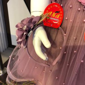 ชุดเดรสยาวถึงเข่าสำหรับเด็กผู้หญิงชุดกระโปรงยาวถึงเข่าผ้าคอตตอนแฟนซีทรงผมประดับเลื่อมสไตล์ยอดนิยมสำหรับฤดูใบไม้ผลิ - Product Image 6