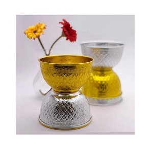 Round Shape Sliver Color Food Bowl Set Of 3 Different Size <b>Iron</b> Decorative Serving Bowl At <b>Cheapest</b> Price - Product Image 5