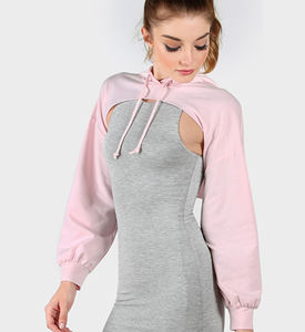 Sudadera con Capucha para Mujer, 100% Algodón, Estilo Hip Hop Otoñal, Larga, con Cierre, Lisa, con Forro Tie Dye, Sudadera con Capucha para Invierno - Product Image 1