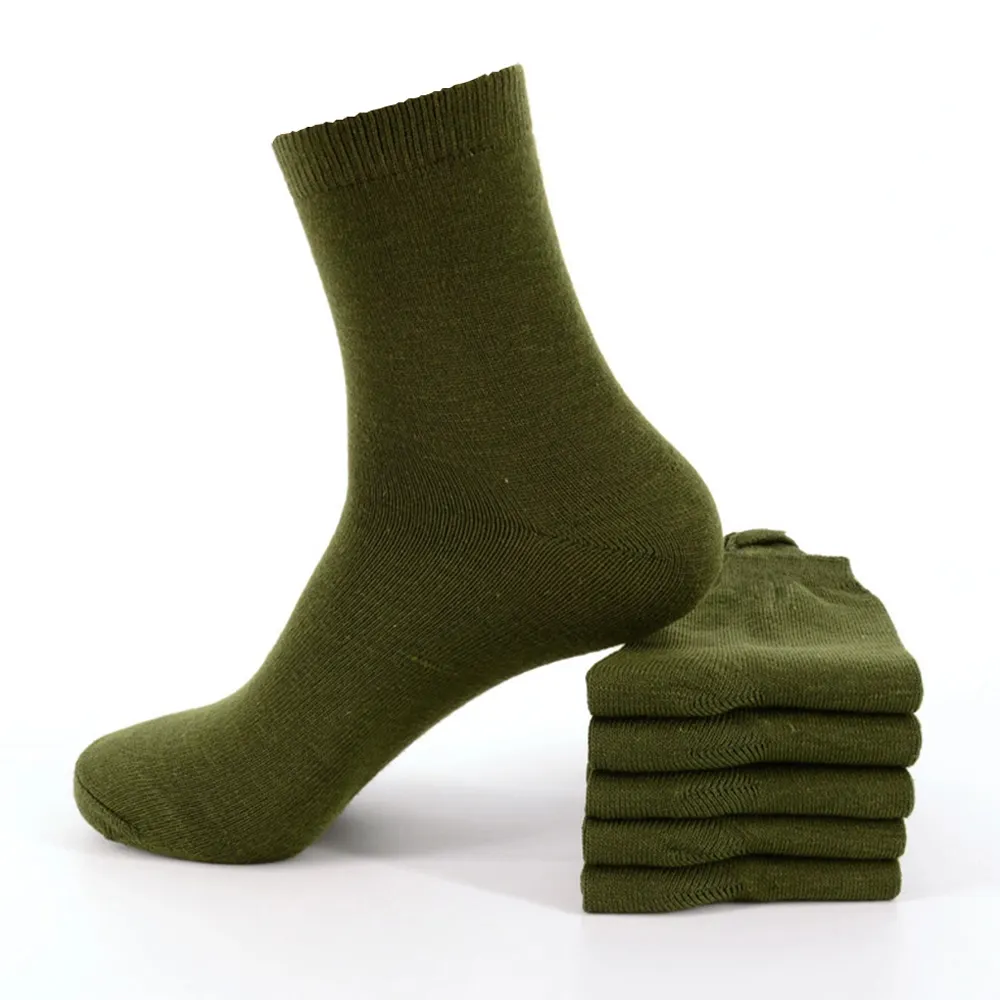 Custom Made Cheap Price green socks worsted cotton socks manufacturing Green cotton sock