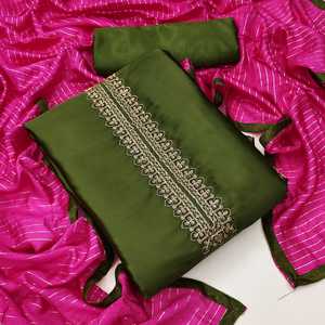 Vestido de seda y Santoon para mujer, ropa de fiesta, conjunto de traje de trabajo con cadena, Chander, Diablle, Jerry side, Dupatta de Royal Export - Product Image 4