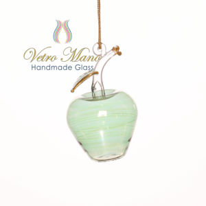 Adorno de cristal de Navidad egipcia en forma de manzana - Product Image 1