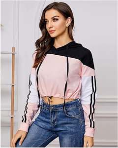 Sudadera corta con capucha para mujer, ropa para entrenamiento, venta al por mayor - Product Image 5