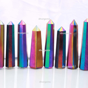 Puntas de Cuarzo Cristalinas con Forma de Corazón, Aura de Ángel, Extra Grandes |   Cuarzo Aura Púrpura: Set Mayorista de Gemas Curativas - Product Image 6