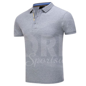 Gran oferta, polos informales de manga corta de Color sólido de algodón liso para hombre, diseños de logotipo personalizables, estampado de Golf de tendencia superior - Product Image 4