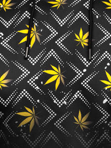 Sudadera con capucha estampada negra para hombre temporada de invierno hecha de material de poliéster/algodón - Product Image 5