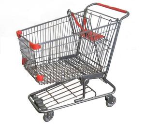 Chariots de courses en métal de style américain 150L, chariots en métal pour les magasins de chaîne - Product Image 5