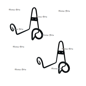 Plaques de conception supérieure support ensemble de 2 plaques de couleur noire de fer support taille et forme personnalisées support de plaques en vrac - Product Image 3