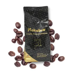 MOKABAR Italian Roasted Coffee Beans High Quality 250 g 70 % Arabica 30 % Robusta For Restaurants