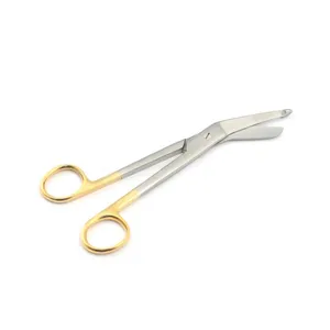 Ciseaux à pansement Lister de soins infirmiers à poignée de couleur personnalisée 3.5 ''/4.5''/5.5 ''Ciseaux chirurgicaux en métal à alimentation manuelle en acier inoxydable - Product Image 1