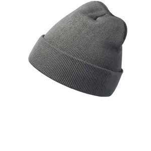 knitted Hats women custom logo beanies and leather label wholesale