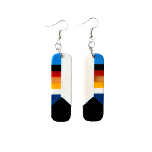 Pendientes de resina con incrustación en forma de corazón para mujer, aretes acrílicos con forma de gota, a la moda, artesanía de calidad - Product Image 2