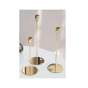 <b>Black</b> Coated Metal Taper Candleholder Set Christmas Home Decoration Tabletop Iron Candlestick Stand Taper <b>Candle</b> Pillar Holder - Product Image 3