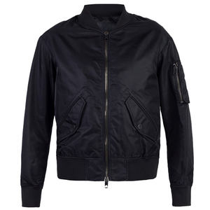 เสื้อบอมเบอร์แจ็คเก็ต,เสื้อเบสบอลบอมเบอร์น้ำหนักเบาสีพื้น - Product Image 5
