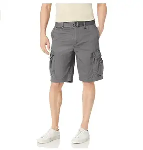 Shorts Cargo Chino Homme Personnalisés 100% Coton Toile Multi-Poches Coupe Décontractée Ceinturés Imperméables Respirants Écologiques Pêche - Product Image 1