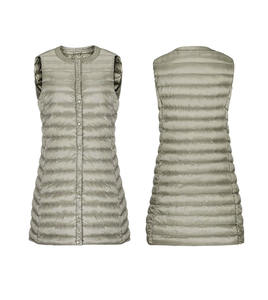 Chaqueta acolchada de Invierno para mujer, abrigo de bombardero transpirable, logotipo bordado, patrón sólido, forro de lana de nailon sostenible - Product Image 4