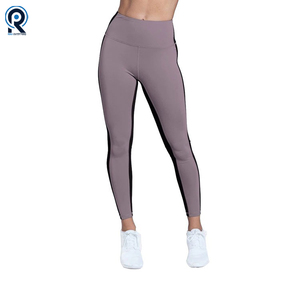 Venta al por mayor Fitness Mujeres Deporte Leggings sin costuras Cintura alta Elástico Sólido Yoga Leggings Gimnasio Pantalones Ropa deportiva - Product Image 6