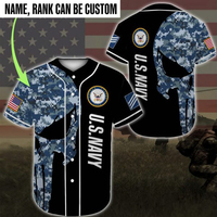 Último Diseño, Jersey de Béisbol Transpirable de Alta Calidad, 100% Poliéster, Colores Personalizados, Logotipo Personalizado, Antibacteriano, Tallas Grandes