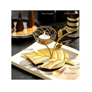 Bougeoir votif en métal et en cristal de forme ronde pour des noces et des occasions spéciales bougeoir - Product Image 6