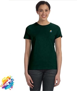 Custom Printing and Embroidery Logo Women Organic Cotton T shirt 2026 - Product Image 1