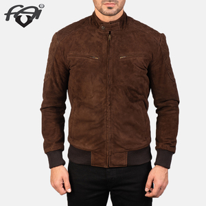 Chaquetas de Cuero Personalizadas de Talla Grande, Casuales, de Color Sólido, de Invierno, Ecológicas, Resistentes al Viento, con Revestimiento de Cuero Genuino para Hombre, Moda 2021 - Product Image 3