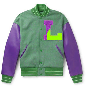 2025 Venta al por mayor Último diseño Letterman Jacket Custom Black Oversized Jacket - Product Image 5