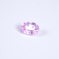 Vivaaz Gems SS0004 1,00 Karat AAA-Qualität Natürlicher Rosa Saphir Oval Normaler Schliff IGI-Zertifiziert Wärmebehandelt Einzelstein Edelstein
