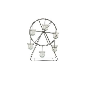Metal <b>Tealight</b> <b>Holder</b> with 5 Votive Glass Cup for Central Side Table Home Decoration Living Room Dining Table - Product Image 3