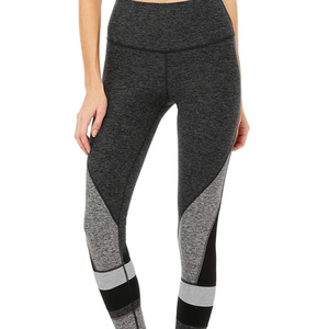 Womens High Waist Patterned <b>Leggings</b> Comfortable and Stylish Sports Activewear for Yoga and Gym Mid Waist Type - Product Image 1