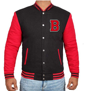 Veste de baseball en molleton de coton personnalisée de haute qualité pour hommes vente en gros de veste Letterman grande taille respirante pour l'hiver - Product Image 1