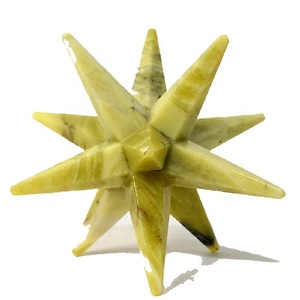 Haute qualité cristal merkaba étoile serpentine merkaba 12 Points Reiki Guérison cristal quartz merkaba étoile pierre précieuse En Gros - Product Image 2