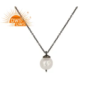 High Quality 2022 Sterling Natural White Pearl Stone Pendant For Women Jewelry Manufacturer