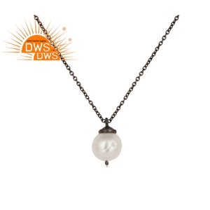Pendentif en pierre de perle blanche naturelle de haute qualité 2026 pour femmes, fabricant de bijoux - Product Image 1