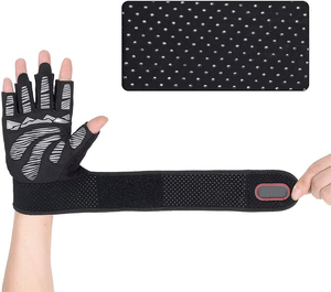 Guantes de levantamiento de pesas para hombres y mujeres, manoplas de entrenamiento hechas a medida y con banda para muñeca larga - Product Image 5