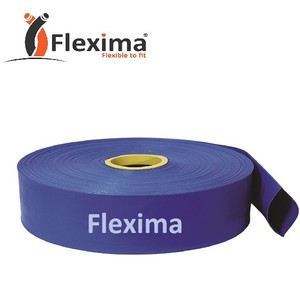 Tuyau d'irrigation flexible en caoutchouc bleu Flexima, tuyau d'alimentation en eau rond, usage agricole, tube plat robuste en PVC bleu - Product Image 3