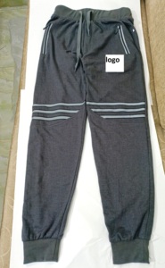 กางเกง Jogger ผ้าฟลีซสำหรับผู้ชาย,กางเกงโพลีเอสเตอร์100% นำเข้าผ้ายืดปิดเครื่องสต็อกสินค้าจำนวนมากจากบังกลาเทศ - Product Image 5